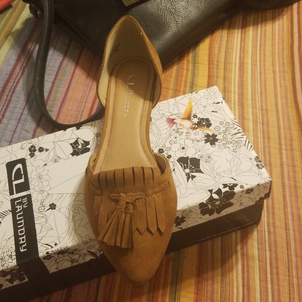 Suede flats